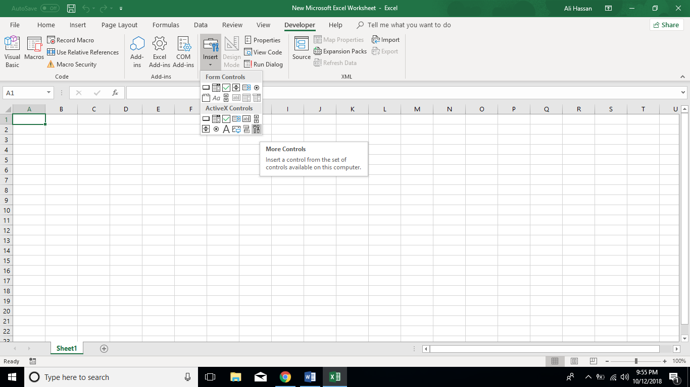 microsoft date and time picker excel